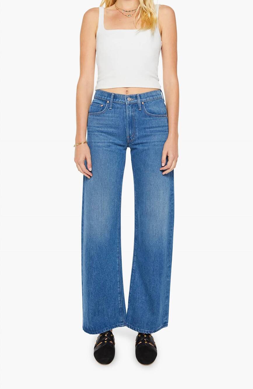 NEW MOTHER women's lasso sneak jeans in breaking new ground